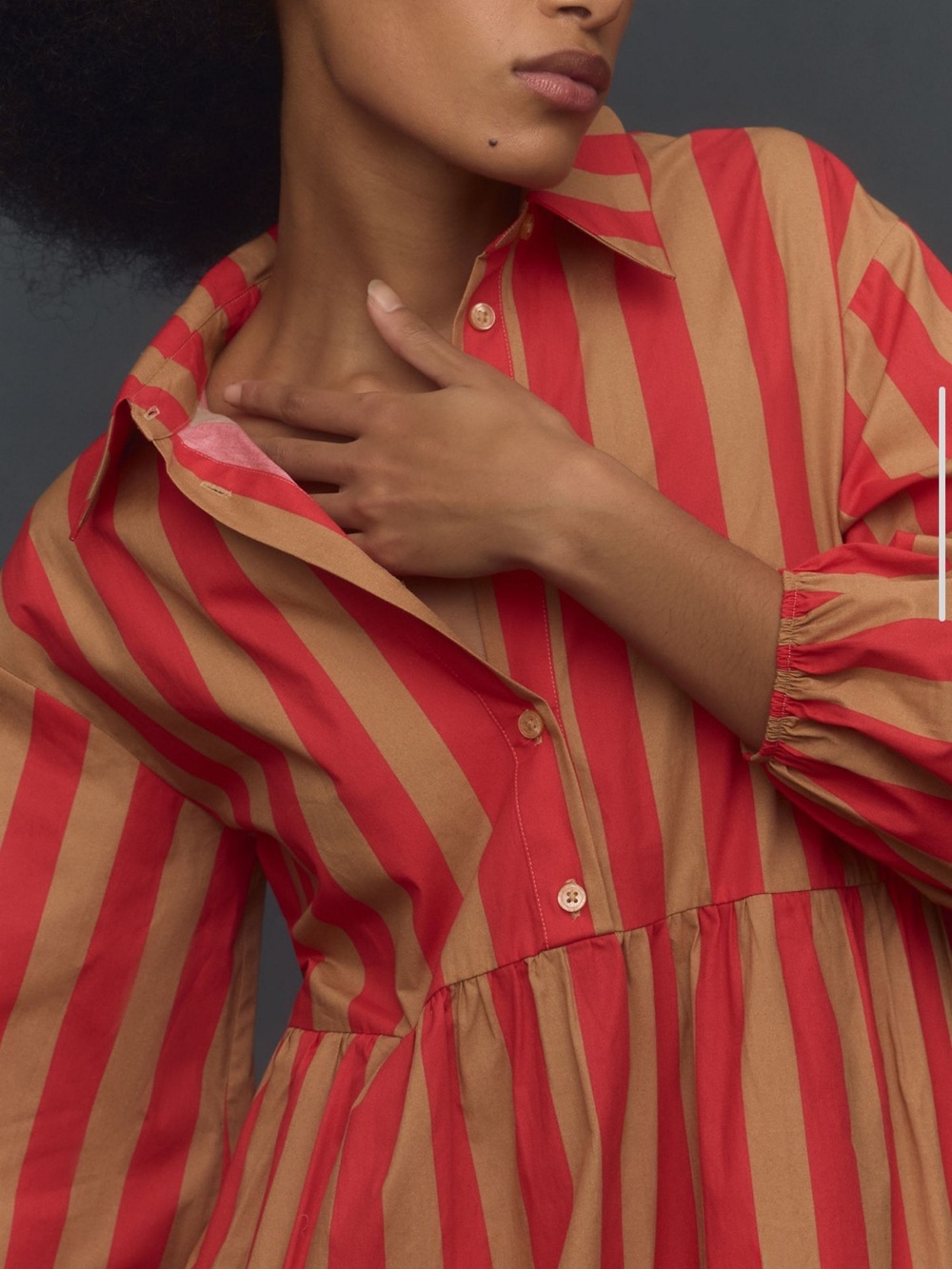 The Bettina Tiered Shirt Dress Maeve by Anthropologie 2X - Picture 13 of 16